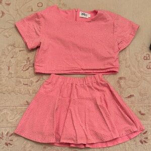 Lola + The Boys Pink Sparkle Kids Matching Set
